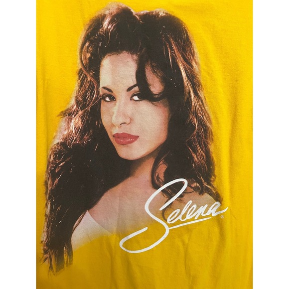 Selena Quintanilla Official Merchandise Graphic T Shirt Yellow XL - Picture 3 of 4